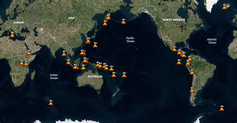 list of currently erupting volcanoes.